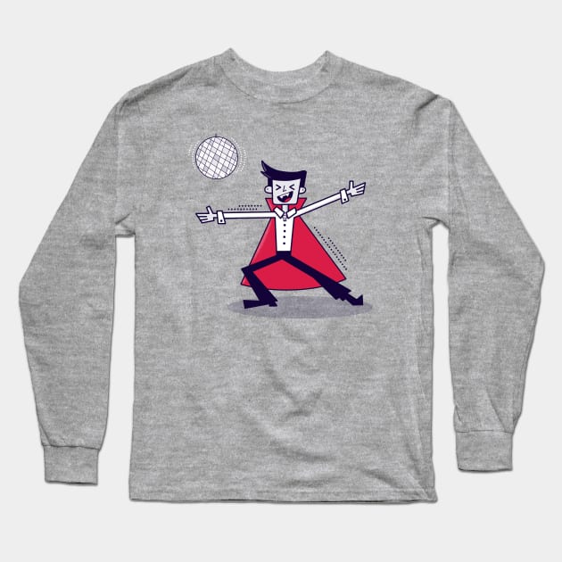 Vampires Love to Dance Long Sleeve T-Shirt by Andy McNally